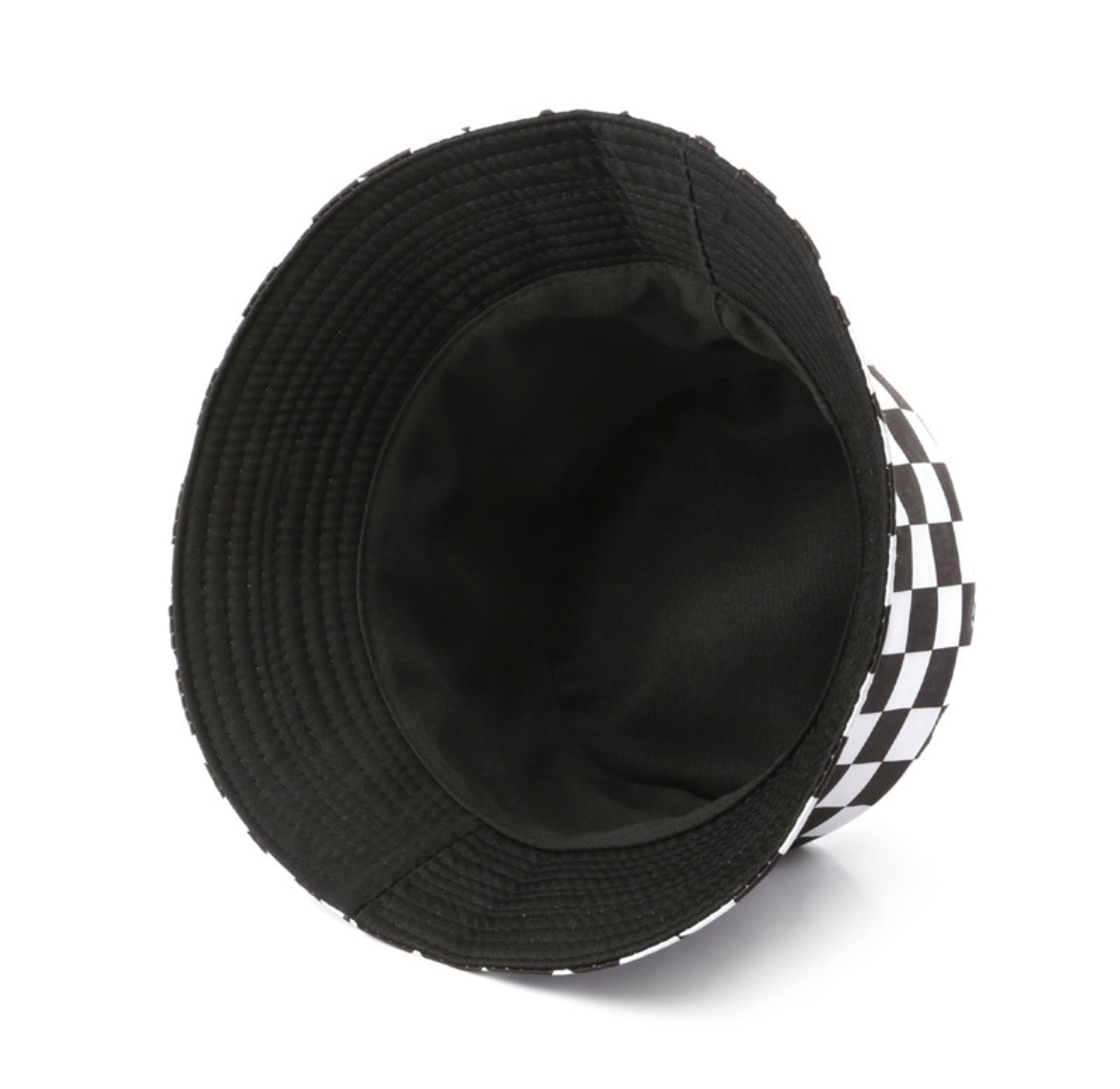 Multi colored grid hat