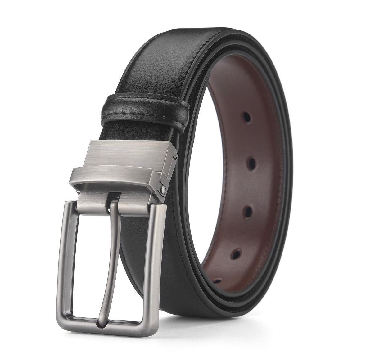 Rotating leather belt
