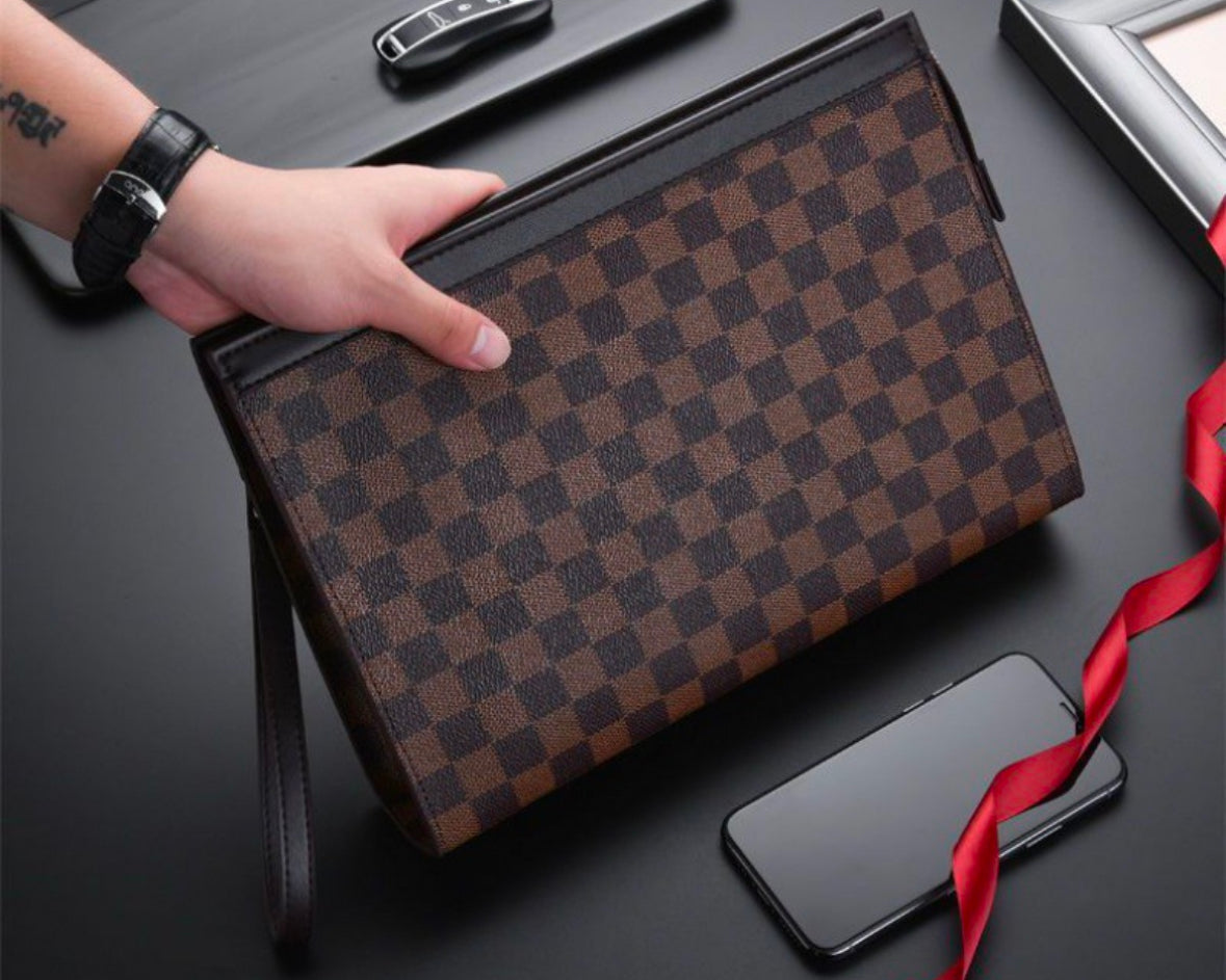 Checkered Clutch handbag