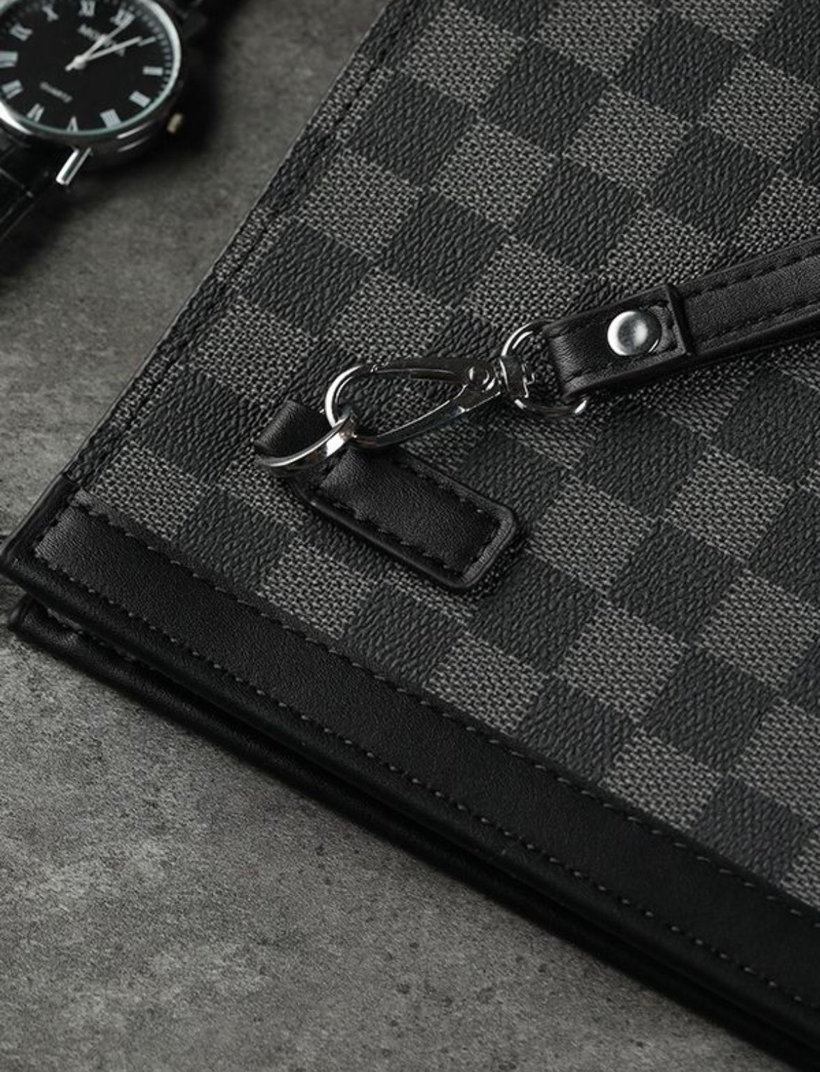 Checkered Clutch handbag