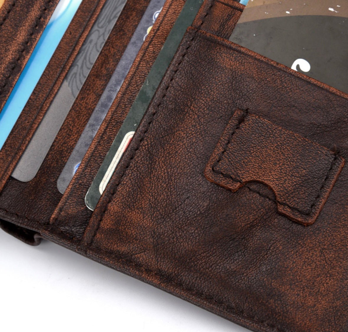 Retro leather wallet