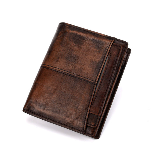 Retro leather wallet
