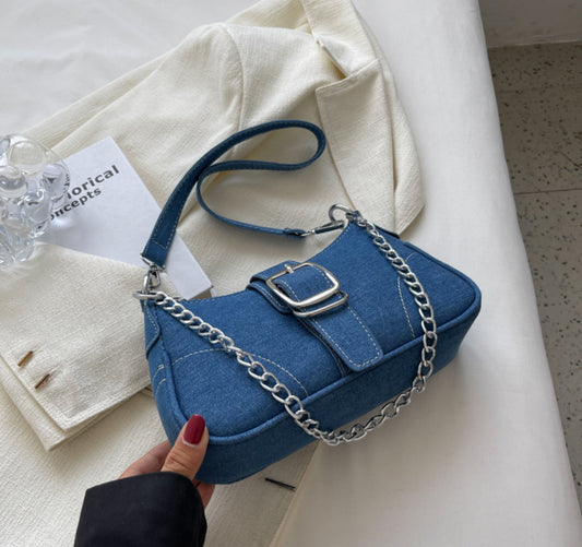 Female denim bag