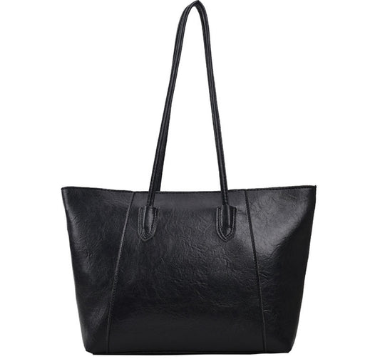 Maxi leather tote bag