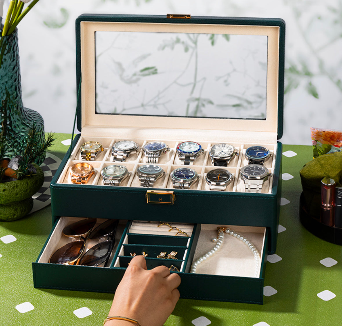 Leather watchbox