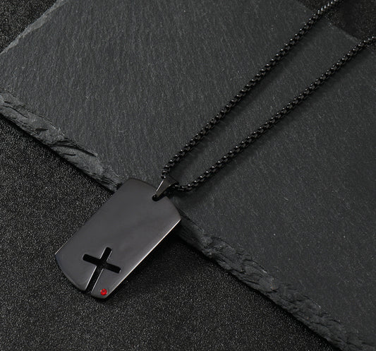 Cross diamond pendant necklace