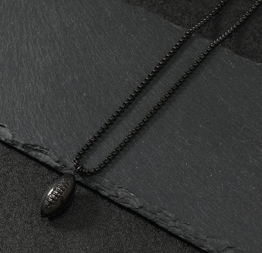 Rugby pendant necklace