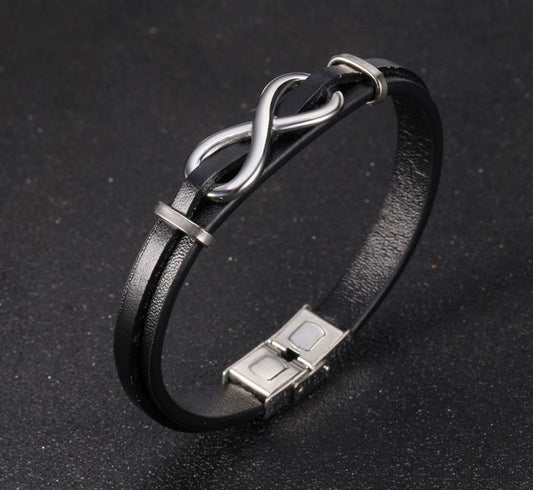 Eternal leather bracelet
