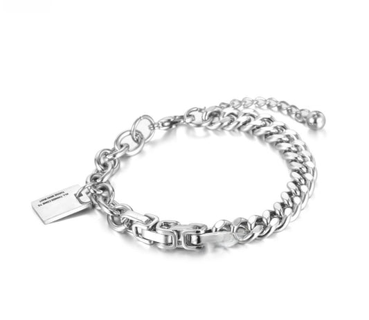 Titanium steel bracelet