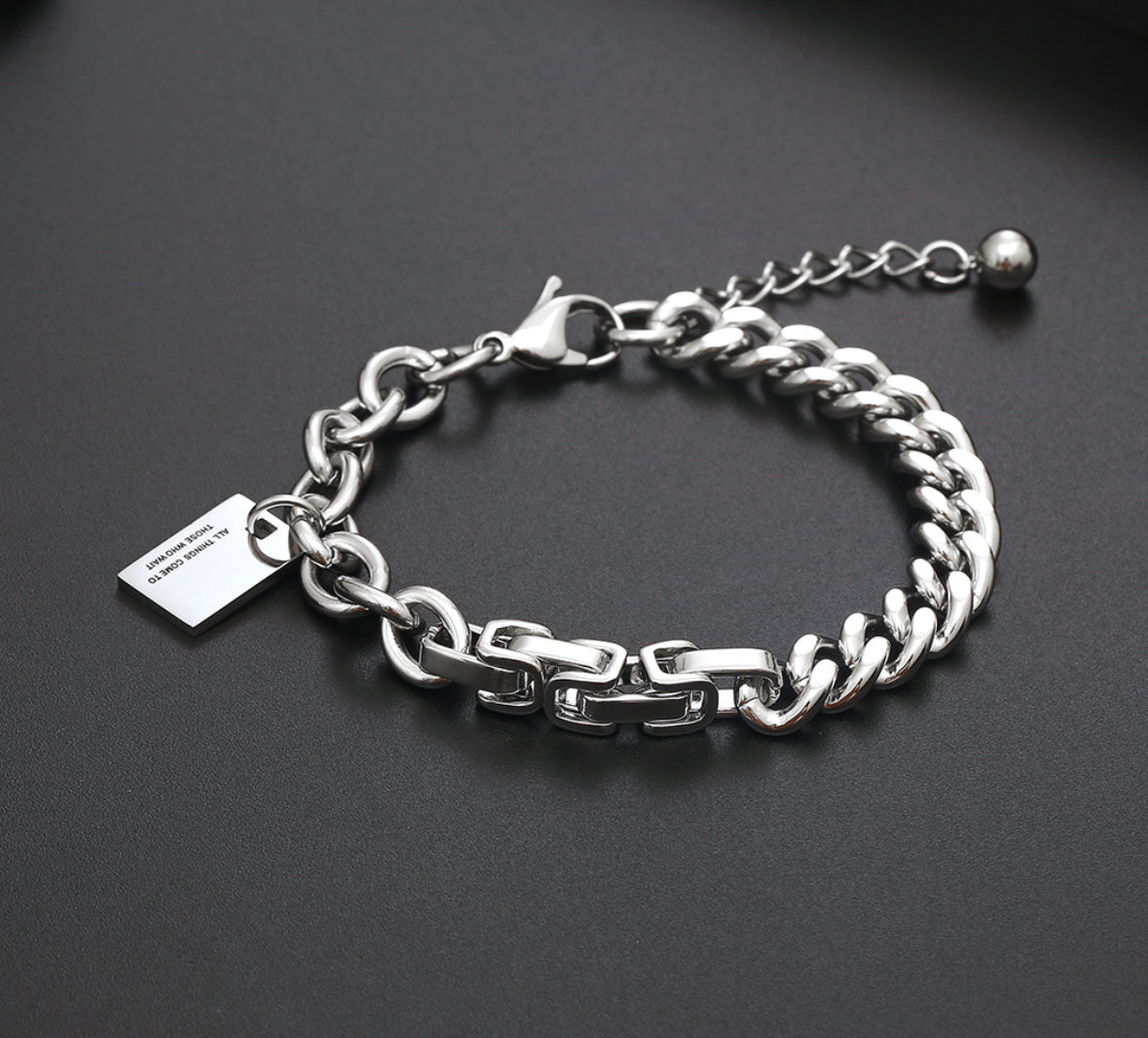Titanium steel bracelet