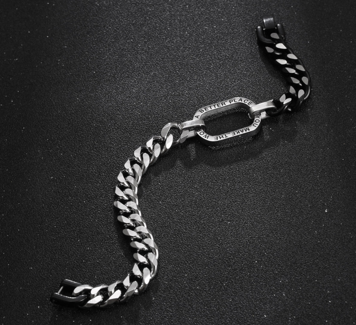 Back stitching thick bracelet