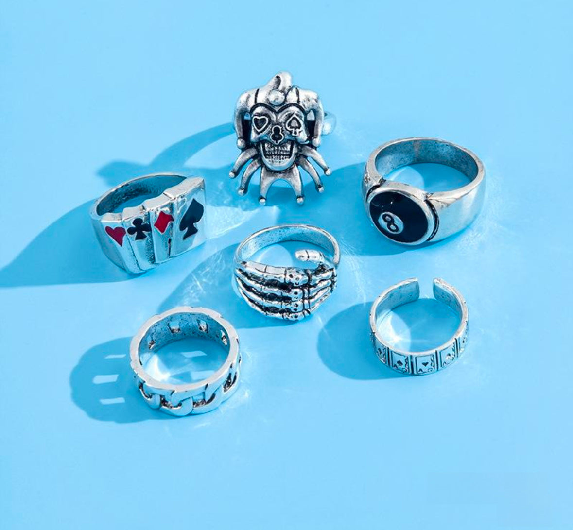 Gothic round ring set