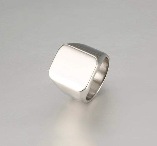 Smooth titanium ring