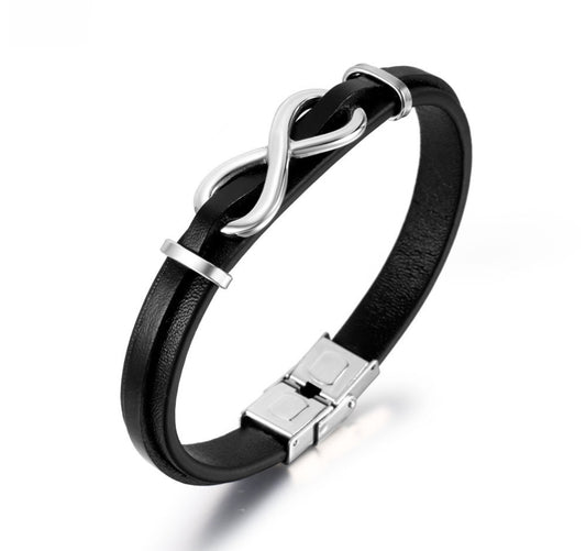Eternal leather bracelet