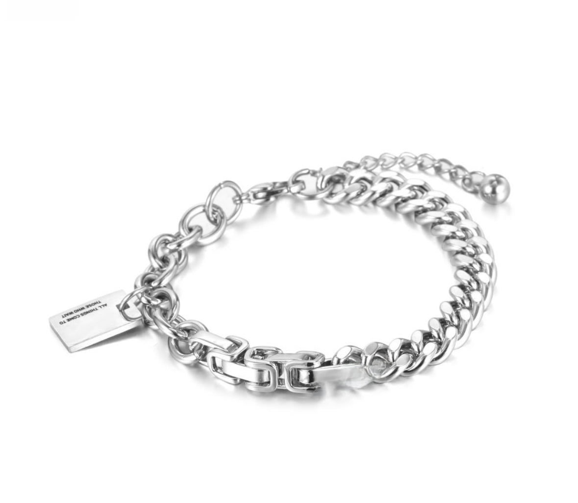Titanium steel bracelet
