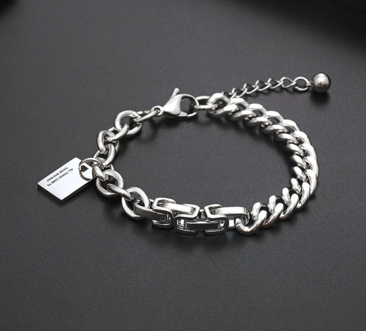 Titanium steel bracelet