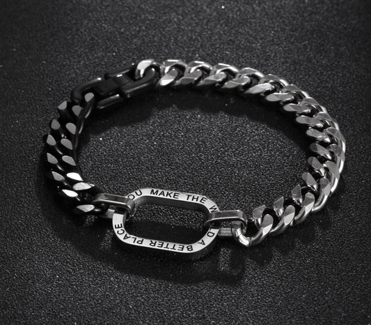 Back stitching thick bracelet