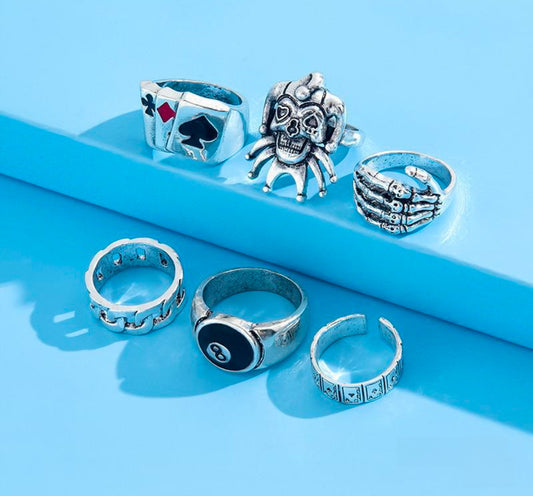 Gothic round ring set