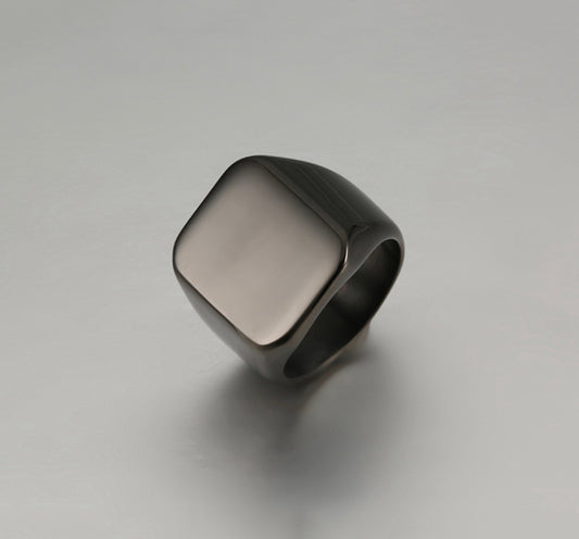 Smooth titanium ring